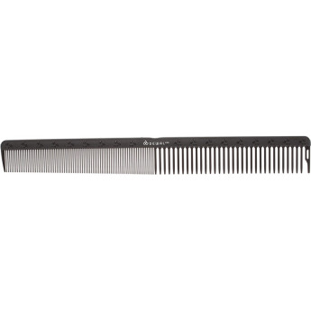 Расческа рабочая DEWAL CARBON black комбинированная, черная 24 см